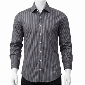 Pierre Cardin Striped Button-Up Dress Shirt – Men’s Size S